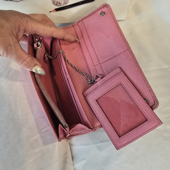 Prada pink saffiano leather protect piece - Picture 6 of 12